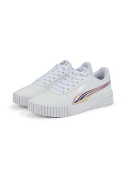 Młodzieżowe sneakersy Carina 2.0 Holo PUMA White Silver Gray ze sklepu Decathlon w kategorii Buty dziecięce - zdjęcie 176202753