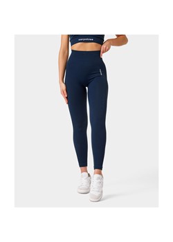 Legginsy bezszwowe Carpatree Allure granatowe ze sklepu Decathlon w kategorii Spodnie damskie - zdjęcie 176226274