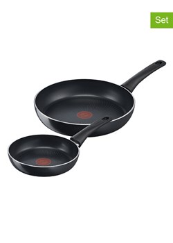 Tefal Patelnie (2 szt.) &quot;Generous Cook&quot; w kolorze czarnym ze sklepu Limango Polska w kategorii Garnki - zdjęcie 176230683