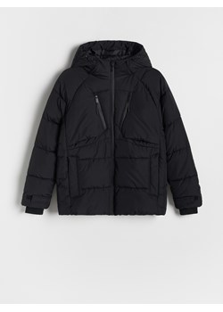 Reserved - Ocieplana kurtka z kapturem - czarny ze sklepu Reserved w kategorii Kurtki chłopięce - zdjęcie 176235180