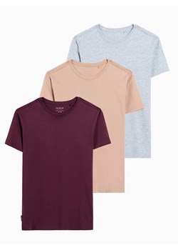 Zestaw koszulek bawełnianych BASIC 3-pak - mix V20 Z30 ze sklepu ombre w kategorii T-shirty męskie - zdjęcie 176237851