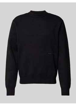 Sweter z dzianiny z nadrukiem z logo model ‘VESTERBRO’ ze sklepu Peek&Cloppenburg  w kategorii Swetry męskie - zdjęcie 176244040