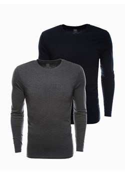 Zestaw longsleeve męski z długim rękawem 2-pak - mix V2 Z43 ze sklepu ombre w kategorii T-shirty męskie - zdjęcie 176246500