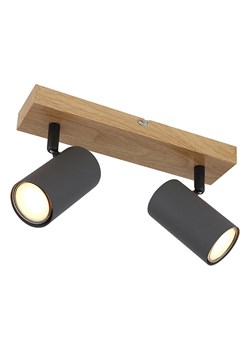 Globo lighting Lampa sufitowa w kolorze szaro-jasnobrązowym - 26 x 6 x 12 cm ze sklepu Limango Polska w kategorii Oświetlenie - zdjęcie 176250654