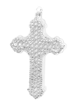 Krebs Glas Lauscha Szklana ozdoba w kolorze srebrnym - 10 cm ze sklepu Limango Polska w kategorii Dekoracje bożonarodzeniowe - zdjęcie 176251083