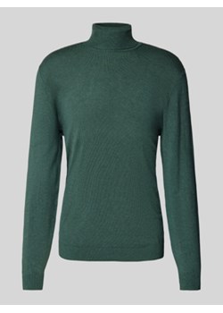 Sweter z dzianiny z golfem ze sklepu Peek&Cloppenburg  w kategorii Swetry męskie - zdjęcie 176253271