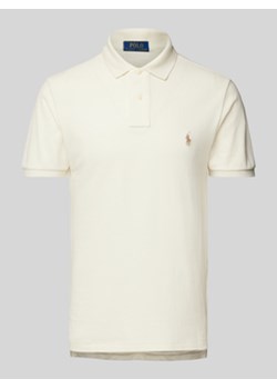 Koszulka polo o kroju slim fit z wyhaftowanym logo ze sklepu Peek&Cloppenburg  w kategorii T-shirty męskie - zdjęcie 176255652