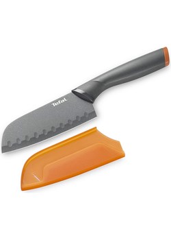 Tefal Nóż santoku &quot;Fresh Kitchen&quot; w kolorze szaro-pomarańczowym - dł. 25,6 cm ze sklepu Limango Polska w kategorii Noże kuchenne - zdjęcie 176256472