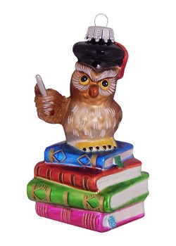 Krebs Glas Lauscha Ozdoba choinkowa ze wzorem - dł. 10 cm ze sklepu Limango Polska w kategorii Dekoracje bożonarodzeniowe - zdjęcie 176256514