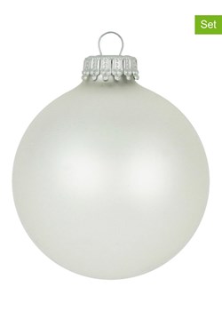 Krebs Glas Lauscha Bombki (8 szt.) w kolorze srebrno-białym ze sklepu Limango Polska w kategorii Dekoracje bożonarodzeniowe - zdjęcie 176256522