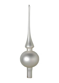 Krebs Glas Lauscha Szpic w kolorze srebrnym na choinkę - dł. 26 cm ze sklepu Limango Polska w kategorii Dekoracje bożonarodzeniowe - zdjęcie 176256574