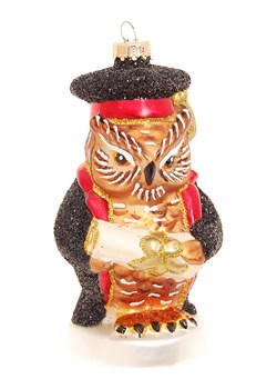 Krebs Glas Lauscha Ozdoba choinkowa ze wzorem - dł. 11 cm ze sklepu Limango Polska w kategorii Dekoracje bożonarodzeniowe - zdjęcie 176256710
