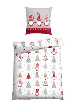 Schiesser Komplet pościeli flanelowej "Maren" w kolorze biało-czerwonym ze sklepu Limango Polska w kategorii Pościele - zdjęcie 176257401