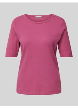 T-shirt o kroju regular fit z rękawem o dł. 1/2 i okrągłym dekoltem ze sklepu Peek&Cloppenburg  w kategorii Bluzki damskie - zdjęcie 176268151