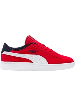 Buty Puma Smash v2 Buck High Risk 365182 07 czerwone ze sklepu ButyModne.pl w kategorii Trampki dziecięce - zdjęcie 176274552