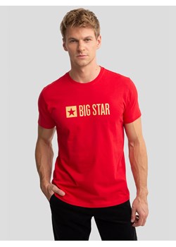 Koszulka męska z logo BIG STAR czerwona Anerr 603 ze sklepu Big Star w kategorii T-shirty męskie - zdjęcie 176275850