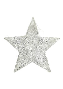 Ozdoba świąteczna Star Silver 30 cm ze sklepu dekoria.pl w kategorii Dekoracje bożonarodzeniowe - zdjęcie 176277474