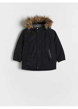 Reserved - Kurtka parka z kapturem - czarny ze sklepu Reserved w kategorii Kurtki chłopięce - zdjęcie 176278193