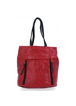 Uniwersalna Torebka Damska Plecak 2w1 firmy Hernan HB0355-1 Bordowa ze sklepu PaniTorbalska w kategorii Torby Shopper bag - zdjęcie 176282231