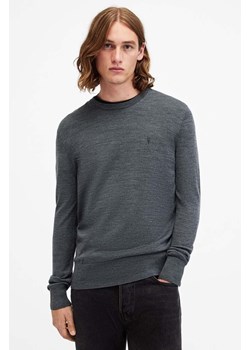 AllSaints sweter wełniany MODE męski kolor granatowy  M002KZ ze sklepu ANSWEAR.com w kategorii Swetry męskie - zdjęcie 176283294