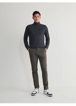 Reserved - Spodnie chino slim fit - ciemnoszary ze sklepu Reserved w kategorii Spodnie męskie - zdjęcie 176286710