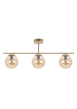 Złoto-bursztynowa trzypunktowa lampa sufitowa - 18X A672 T9-N28 ze sklepu Edinos.pl w kategorii Lampy sufitowe - zdjęcie 176289803