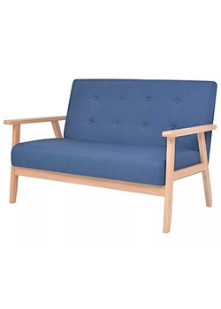 Niebieska sofa 2 osobowa S3-H33 ze sklepu Edinos.pl w kategorii Sofy i kanapy - zdjęcie 176290171