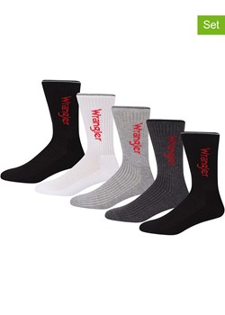 Wrangler Skarpety (5 par) &quot;Page&quot; w kolorze czarnym, białym i jasnoszarym ze sklepu Limango Polska w kategorii Skarpetki męskie - zdjęcie 176290600