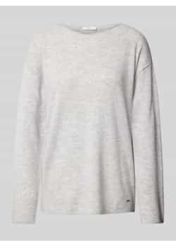 Sweter z dzianiny z dekoltem w łódkę model ‘LIZ’ ze sklepu Peek&Cloppenburg  w kategorii Swetry damskie - zdjęcie 176295131