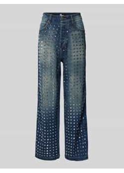Jeansy o kroju straight fit z zapięciem na guzik ze sklepu Peek&Cloppenburg  w kategorii Jeansy damskie - zdjęcie 176295474