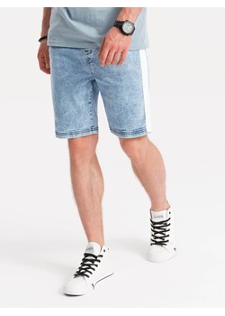 Krótkie spodenki męskie jeansowe - jasny jeans V1 W363 ze sklepu ombre w kategorii Spodenki męskie - zdjęcie 176298011