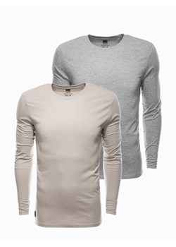 Zestaw longsleeve męski z długim rękawem 2-pak - mix V3 Z43 ze sklepu ombre w kategorii T-shirty męskie - zdjęcie 176301212