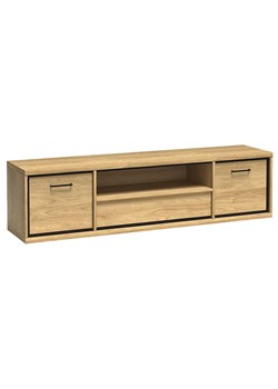 Szeroka szafka RTV hikora naturalna D3-Z13 ze sklepu Edinos.pl w kategorii Szafki RTV - zdjęcie 176301613