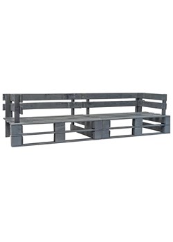 2-osbowa sofa z palet do ogrodu - Jules ze sklepu Edinos.pl w kategorii Ławki ogrodowe - zdjęcie 176302044