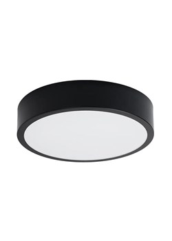 Czarny okrągły minimalistyczny plafon LED 30 cm - A600-Uvix ze sklepu Edinos.pl w kategorii Lampy sufitowe - zdjęcie 176308970