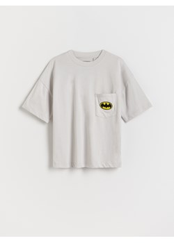 Reserved - T-shirt oversize Batman - jasnoszary ze sklepu Reserved w kategorii T-shirty chłopięce - zdjęcie 176312770