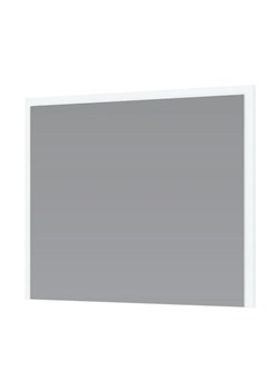 Prostokątne minimalistyczne lustro w białej ramie 80 cm R8-F39 ze sklepu Edinos.pl w kategorii Lustra - zdjęcie 176316764