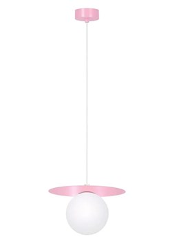Różowa nowoczesna lampa wisząca kapelusz - A679 Eliso - id: 46901 - marki Lumes - 176316832 Różowa nowoczesna lampa wisząca kapelusz - A679 Eliso ze sklepu Edinos.pl w kategorii Lampy wiszące - zdjęcie 176316832