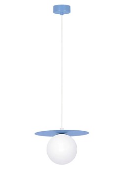 Niebieska lampa wisząca w kształcie kapelusza - A679 T9-T22 - id: 46902 - marki Lumes - 176316844 Niebieska lampa wisząca w kształcie kapelusza - A679 T9-T22 ze sklepu Edinos.pl w kategorii Lampy wiszące - zdjęcie 176316844