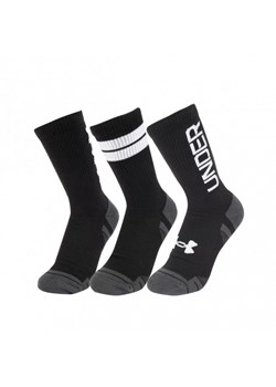 Skarpetki treningowe uniseks (3-pack) Under Armour UA Perf Tech Nov Crew - czarne ze sklepu Sportstylestory.com w kategorii Skarpetki damskie - zdjęcie 176321830