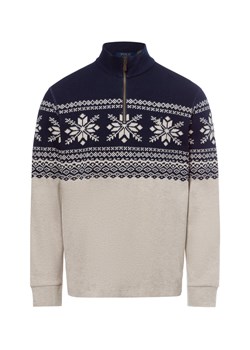 Polo Ralph Lauren Męski sweter z dzianiny Mężczyźni Bawełna beżowy wzorzysty ze sklepu vangraaf w kategorii Swetry męskie - zdjęcie 176327703