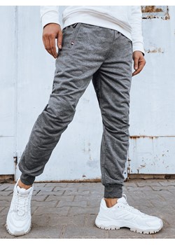 Spodnie męskie dresowe joggery jasnoszare Dstreet UX4121 ze sklepu DSTREET.PL w kategorii Spodnie męskie - zdjęcie 176328162