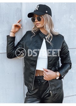 Kurtka damska skórzana TRENDY FUSION czarna Dstreet TY3896 ze sklepu DSTREET.PL w kategorii Kurtki damskie - zdjęcie 176328891