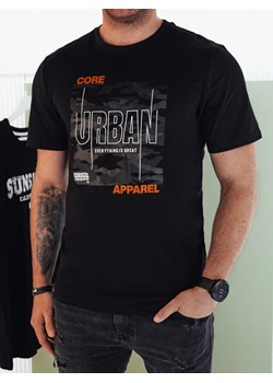 Koszulka męska z nadrukiem czarna Dstreet RX5454 ze sklepu DSTREET.PL w kategorii T-shirty męskie - zdjęcie 176332252