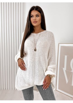 sweter varmo ecru one size ze sklepu UBRA w kategorii Swetry damskie - zdjęcie 176341440