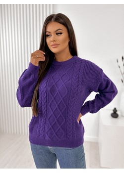 sweter rauta fioletowy one size ze sklepu UBRA w kategorii Swetry damskie - zdjęcie 176341594