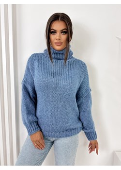 sweter demers niebieski one size ze sklepu UBRA w kategorii Swetry damskie - zdjęcie 176343003