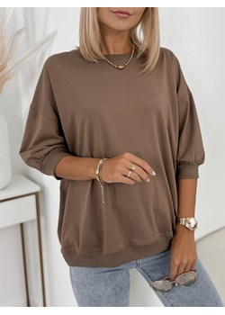 bluzka tejas brązowa one size ze sklepu UBRA w kategorii Bluzki damskie - zdjęcie 176349741