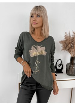 bluzka warada khaki one size ze sklepu UBRA w kategorii Bluzki damskie - zdjęcie 176350251