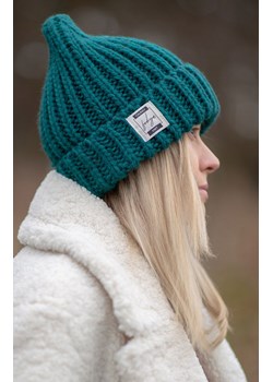 Czapka chunky knit w kolorze morskim F1511, Kolor ciemny morski, Rozmiar one size, Fobya ze sklepu Primodo w kategorii Czapki zimowe damskie - zdjęcie 176357460